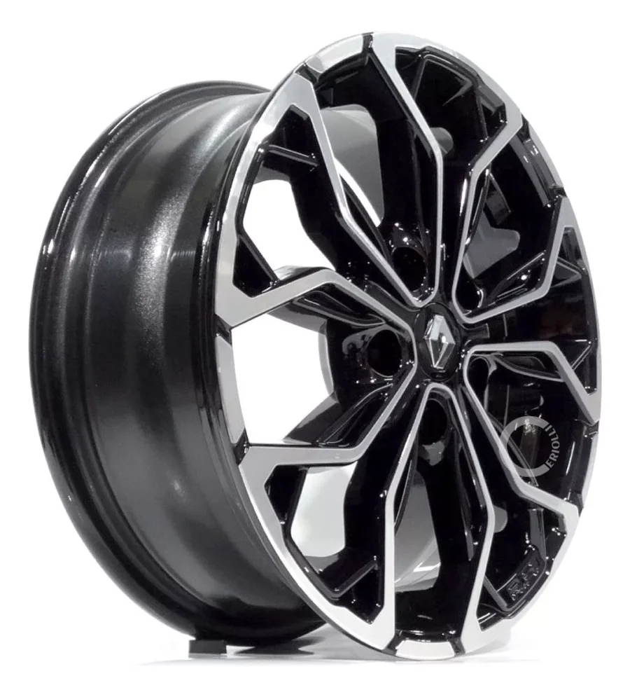 Jogo De Rodas Duster Ou Oroch 16 + Bicos Preto Diamantado - Image 3