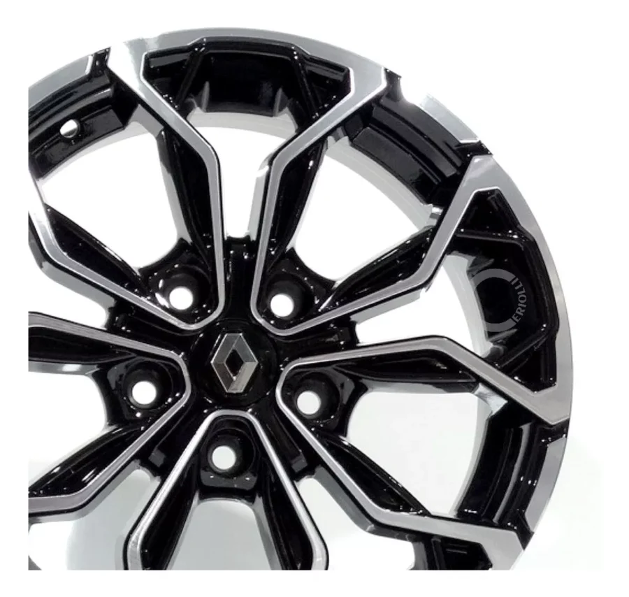 Jogo De Rodas Duster Ou Oroch 16 + Bicos Preto Diamantado - Image 4