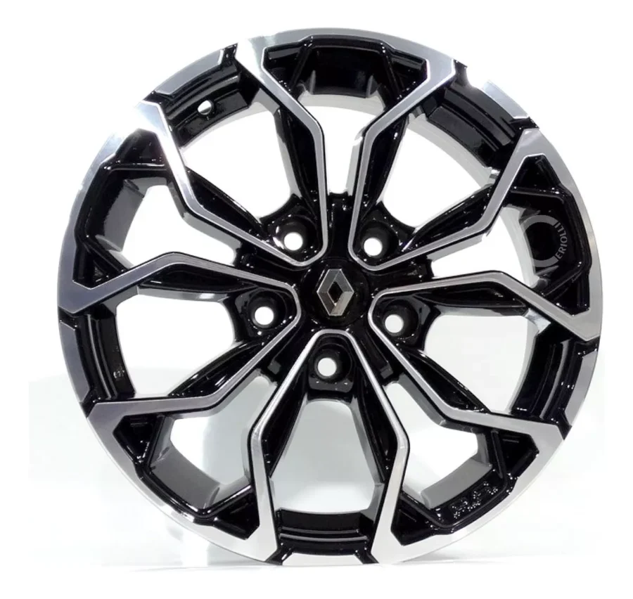 Jogo De Rodas Duster Ou Oroch 16 + Bicos Preto Diamantado - Image 5
