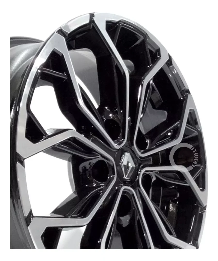Jogo De Rodas Duster Ou Oroch 16 + Bicos Preto Diamantado - Image 6