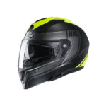 Capacete Hjc I90 Davan Preto E Verde 59 [F016]